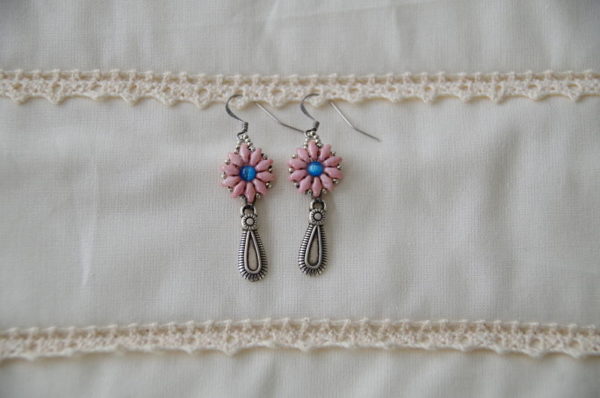 Boucles d'oreilles marguerite