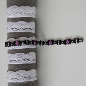 Bracelet violet/noir