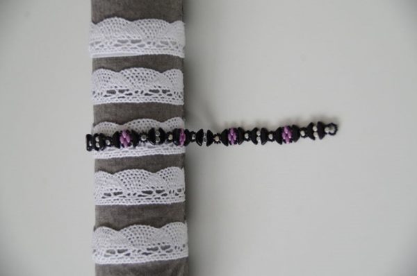 Bracelet violet/noir