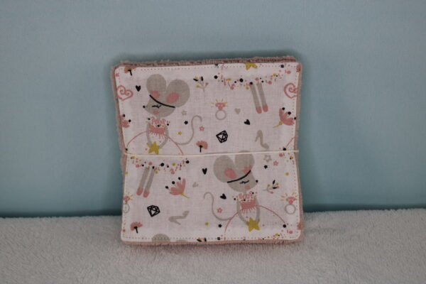 5 carrés démaquillants ou 5 lingettes bébé lavables (au choix) – Image 4