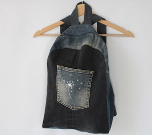 Sac à dos en jean Noir