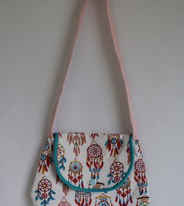 Sac bandoulière Attrape rêves bleu